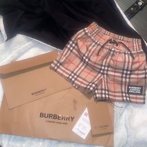 Toddler Boy Burberry Swim Trunk 100% Authentic